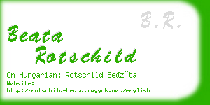 beata rotschild business card